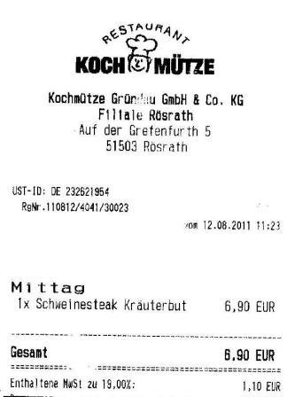 fnad Hffner Kochmtze Restaurant